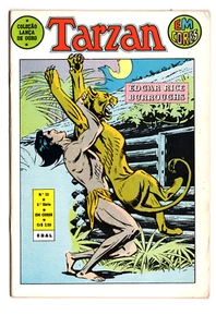 TARZAN EM CORES #12 BRAZILIAN COMIC VF 1973 RUSS MANNING ER BURROUGHS PORTUGUESE - Picture 1 of 2