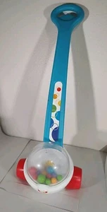 Fisher-Price Corn Popper Toddler Walk Along Toy Blue Handle - Picture 1 of 6