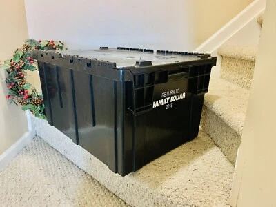 HUGE Family Dollar Employee Worker Bin Crate Storage Container Tote Box - EUC!! - Image 1 of 4