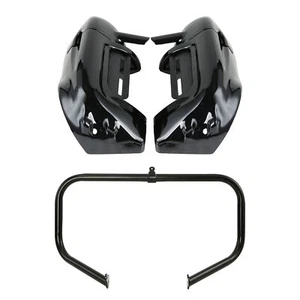 Lower Vented Leg Fairings Crash Bar Fit For Harley Electra Street Glide 2009-13 - Picture 1 of 10