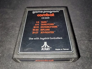 Combat Text Label CX2601 Taiwan ATARI 2600 NRMT condition game cartridge - Picture 1 of 3