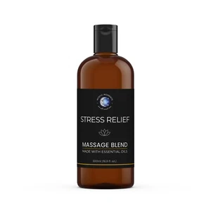 Mystic Moments | Stress Relief Massage Oil Blend - 500ml - Picture 1 of 4