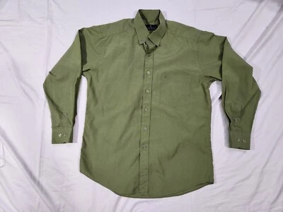 1881 Cerruti Green Men Size 15 31-32 Button Down Shirt Made In Italy - Image 1 of 4