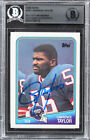 Giants Lawrence Taylor Authentic Signed 1988 Topps #285 Card BAS Slabbed
