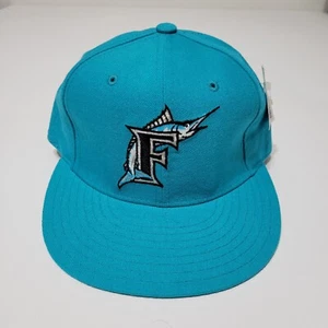 Vintage Florida Marlins Diamond Collection New Era Pro Model Cap Hat 6 7/8 Wool - Picture 1 of 7