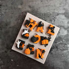Halloween-Alphabet-Silikon-Fondant-Form-Kuchen, der Werkzeug-Schokolade Mould NT