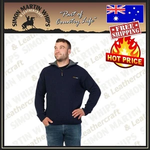 MKM Tasman Dual Layer Possum & Merino Knit NAVY - FREE SHIPPING - Bild 1 von 2