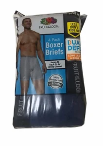 Fruit of the Loom® BIG MEN'S SOFT BOXER BRIEFS 4/8 Pack 2XL "Tagless & Cotton" - Picture 1 of 7