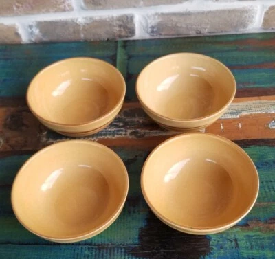 (4) Pfaltzgraff America Soup Cereal Bowls Set Vintage Stoneware Table Dishes Lot - Image 1 of 4
