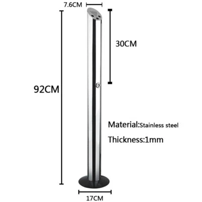 Standaschenbecher Standascher Aschenbecher outdoor Ascher außen Round 92cm - Bild 1 von 4