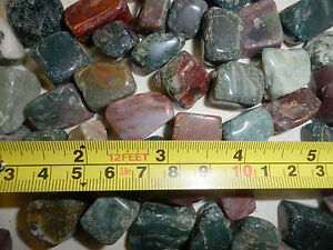 Tumbled Moss Green Agate Stone 0.8 to 9.3 g small size pieces 100 gram Lot