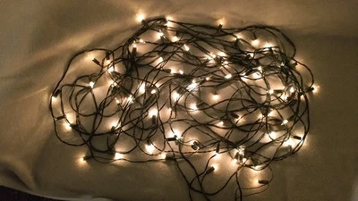 Vintage Christmas Fairy Lights,80 Clear Glass With Warm Light, Push Fit Lights - Image 1 of 4