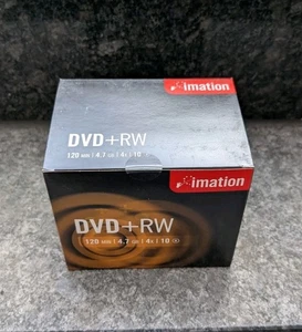 10 Stück Imation DVD+RW 4,7 GB 120min 4x Speed DVD - RW Rohling Neu Jewelcase - Bild 1 von 4