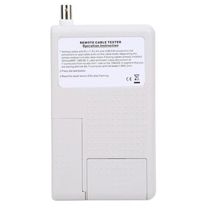 4-in-1 Netzwerkkabeltester RJ11/RJ45/USB/BNC Drahtleitungsmessgerät Detektor♡ - Afbeelding 1 van 9