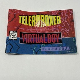 Telero Boxer Original Instruction Manual Booklet Nintendo Virtual Boy Vintage