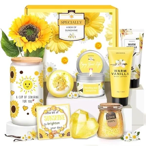 Geschenke für Frauen, Bad und Körper Geschenk 10 tlg Warm Vanille Selbstpflegeset für...  - Bild 1 von 7