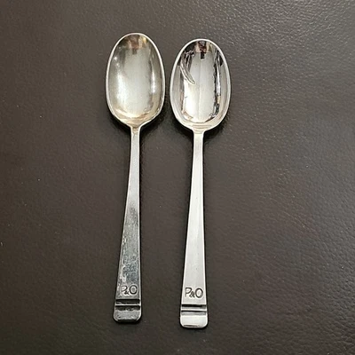 MAPPIN & WEBB Cubiertos P&O Envío CLÁSICO Lote de 2 Cucharas Coleccionables 1A Foto 1 de 4
