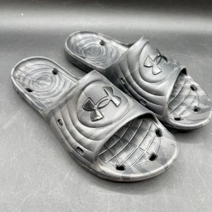 Under Armour Locker schwarz Camouflage Camouflage Pantoletten Schuhe Sandalen Herren Gr. 10 - Bild 1 von 8