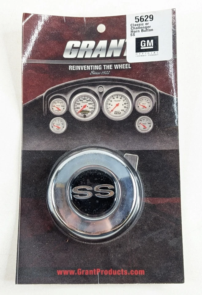 Grant Products BOTÓN BOCINA CROMADA 5629 - LOGOTIPO SS.  Foto 1 de 4