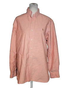Polo Ralph Lauren Mens Peach Salmon Button Down Long Sleeve Classic Shirt Size L - Picture 1 of 3