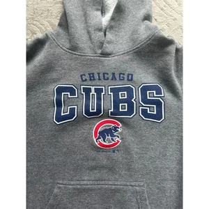 Chicago Cubs Kids Hoodie Gray Team Athletics Size M - Picture 1 of 5