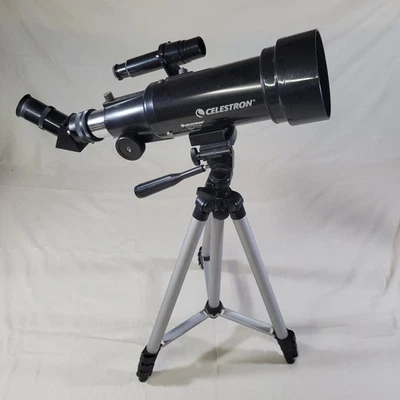 Celestron Travel Telescope D70/F400 Model 21035 Tripod 20mm Eyepiece - Image 1 of 4