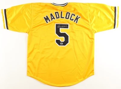 BILL MADLOCK Signed Pittsburgh Pirates Custom Jersey (Wider Side of Sports) - Image 1 of 4