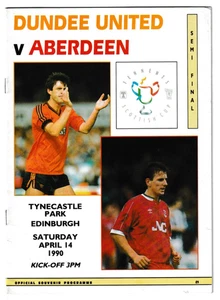 Dundee United v Aberdeen 1989/90 Scottish Cup Semi Final @ Tynecastle Park - Picture 1 of 1