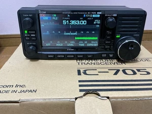 Radio amateur Icom 705 HF/VHF/UHF ÉMETTEUR-RÉCEPTEUR TOUT MODE testé fonctionnel - Photo 1/5