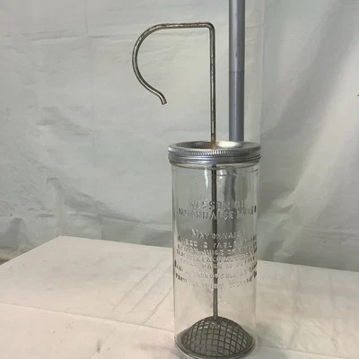 Vintage Wesson Oil  Mayonnaise Maker/Mixer-Measure Embossed on Glass - Image 1 of 4