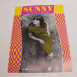 Sunny Piano Voice Sheet Music Bobby Hebb 1961 Portable - Picture 1 of 4