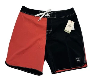 Quiksilver Surfsilk Scallop Fit Two Tone Board Shorts Trunks Mens Size 34 *NEW* - Image 1 of 3