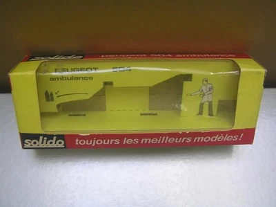 Solido #23 Peugeot 504 Ambulancia Caja Original Solo Hecho en Francia Escala 1/43 Foto 1 de 4