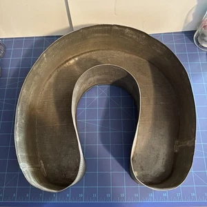 Antique 1800s Horseshoe Primitive Tin Mold Cake Or Pudding Pan, Very Nice. - Picture 1 of 5