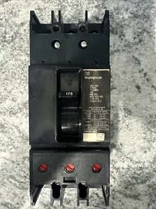 INTERRUPTOR DE CIRCUITO USADO WESTINGHOUSE 3 POLOS 175AMP JB3175W - Imagen 1 de 2