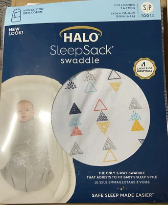 HALO Saco de Dormir Envoltura Manta Algodón Pequeña 3-6 Meses NUEVO Y PRECINTADO Foto 1 de 4