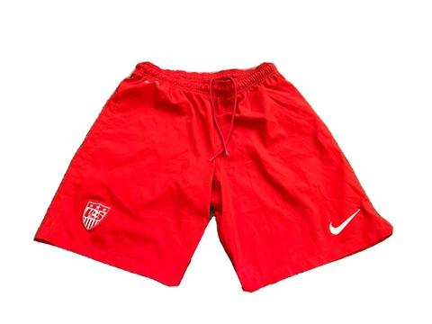 Nike Mens Red Dri-Fit USA Soccer Stadium Shorts Size M MEDIUM 578027-657 Cover