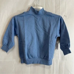 Old Navy Girls Mock Neck Pullover Dusty Blue Sweatshirt 4T - Picture 1 of 6