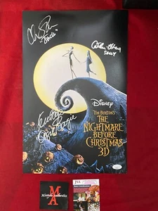 The Nightmare Before Christmas cast signed 11x17 photo Sarandon, O'Hara, Page - Picture 1 of 1