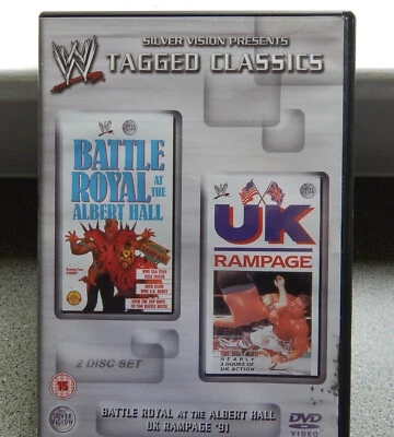 WWE Tagged Classics BATTLE ROYAL AT THE ALBERT HALL UK RAMPAGE 1991. 2 DVD REFK9 - Image 1 of 2