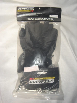 Gerbing's Heated Black Leather Gloves 12v Motorcycle Men’s / womans Sz small NEW - Image 1 of 4