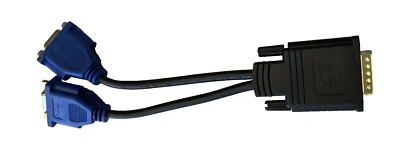 Molex DMS-59 Dual VGA Y cable splitter cable adapter - Image 1 of 4