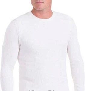 PACK 3 Top Fruit Of The Loom Para Hombre Blanco Térmico Waffle Crew Talla -5 X - Imagen 1 de 5