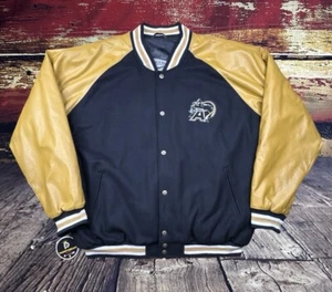 Army Black Knights Varsity Letterman Bomber Jacket Mens XXL West Point Football - Picture 1 of 14