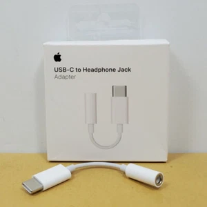 Genuine Apple USB-C to 3.5mm Headphone Jack Adapter 3.5 mm (A2155 | MU7E2AM/A) - Picture 1 of 6