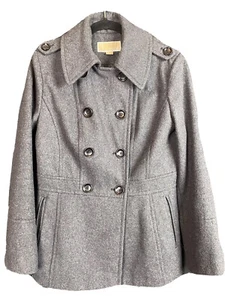 Michael Kors Women’s Wool Coat Double Breasted Size Small - Picture 1 of 9