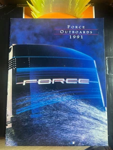 Motor fueraborda Force Brunswick Marine US Marine Catálogo 1991 Como nuevo Raro - Imagen 1 de 5