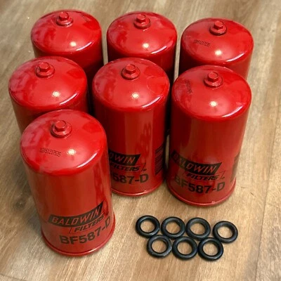 Filtro de combustible Baldwin BF587-D, filtro de combustible Baldwin International (paquete de 7) Foto 1 de 2