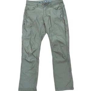prAna Straight Leg Tan Chino Outdoor Utility Hiking Pants Size 10 - Picture 1 of 9