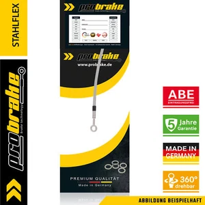 Steel Flex Brake Line for Harley CVO Pro Street Breakout FXSE Front (2017) Top - Picture 1 of 6